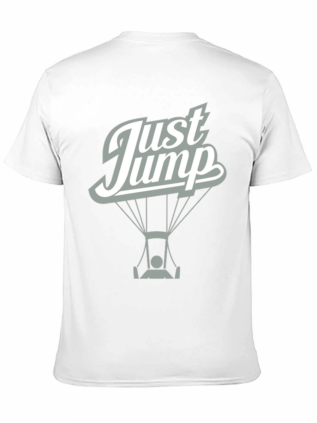 Just Jump Black Graphic Tee - Skydiving Design