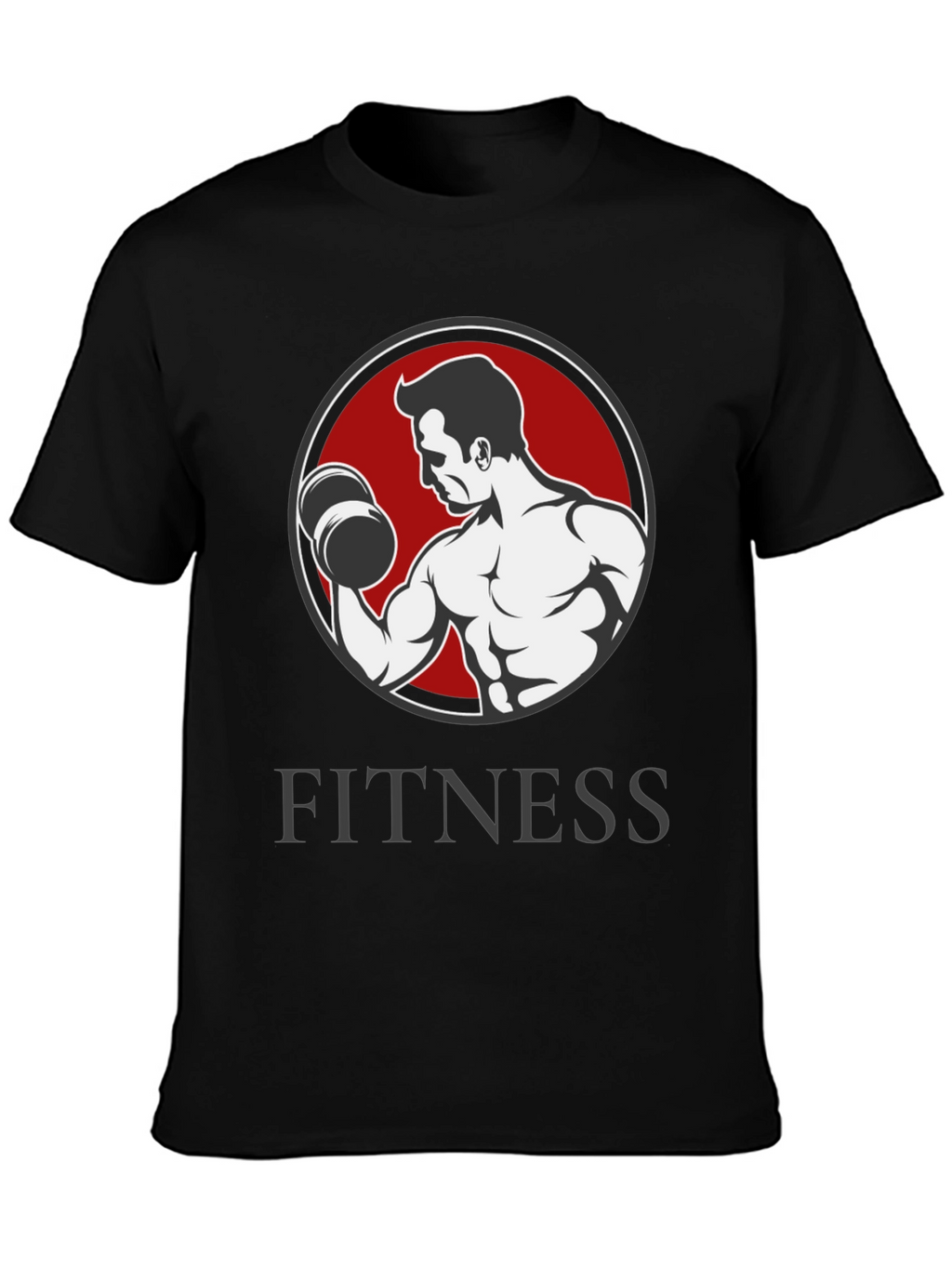 Fitness Graphic T-Shirt - Bodybuilder Design