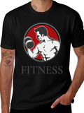 Fitness Graphic T-Shirt - Bodybuilder Design