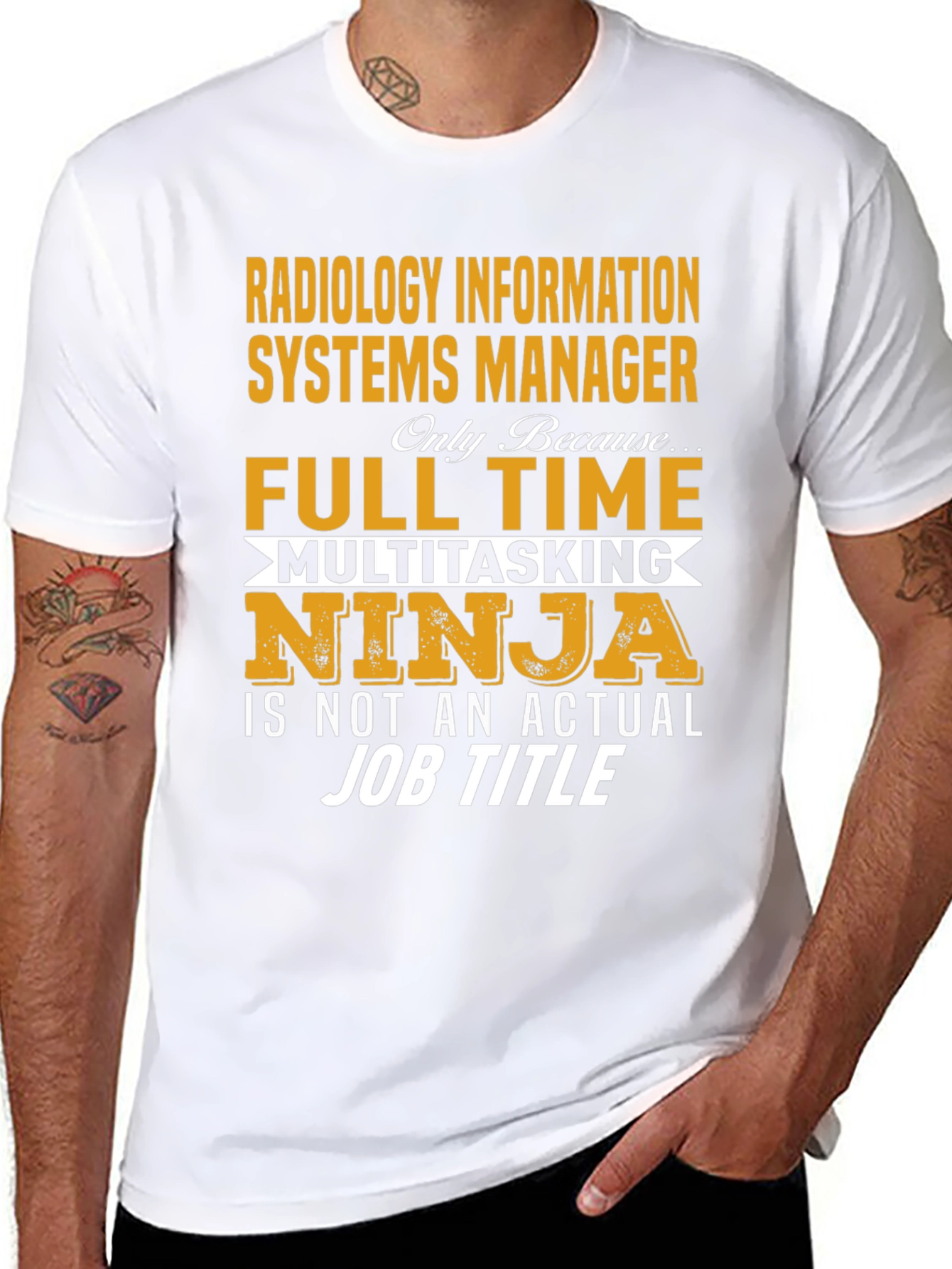 Radiology Info Systems Manager T-Shirt - Full Time Ninja