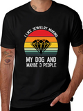 Jewelry Making & Dog Lover T-Shirt - Novelty Tee