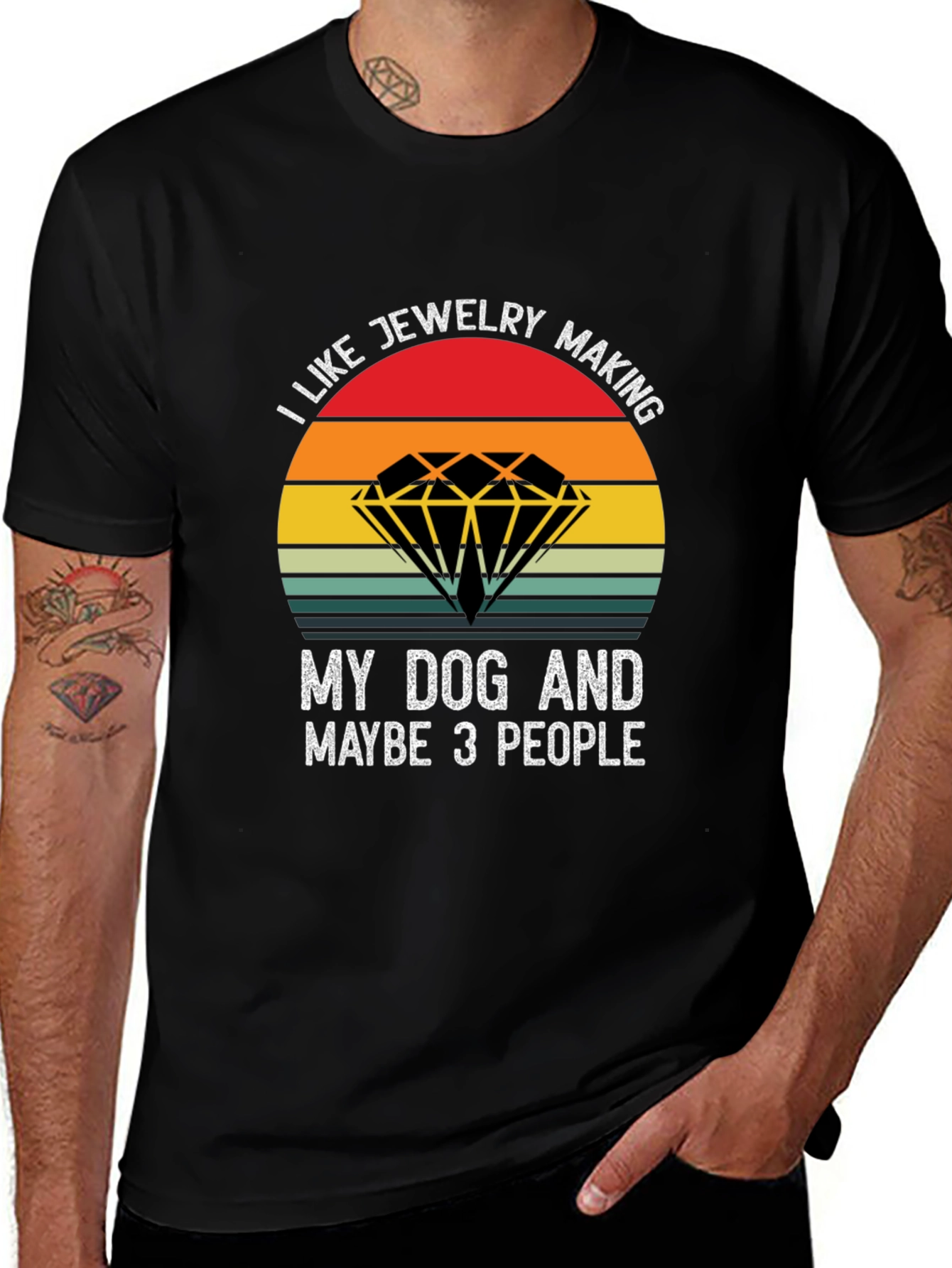 Jewelry Making & Dog Lover T-Shirt - Novelty Tee