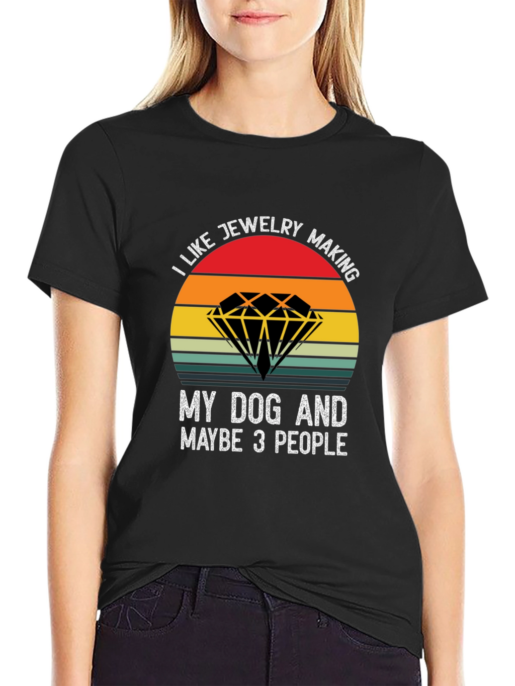 Jewelry Making & Dog Lover T-Shirt - Novelty Tee