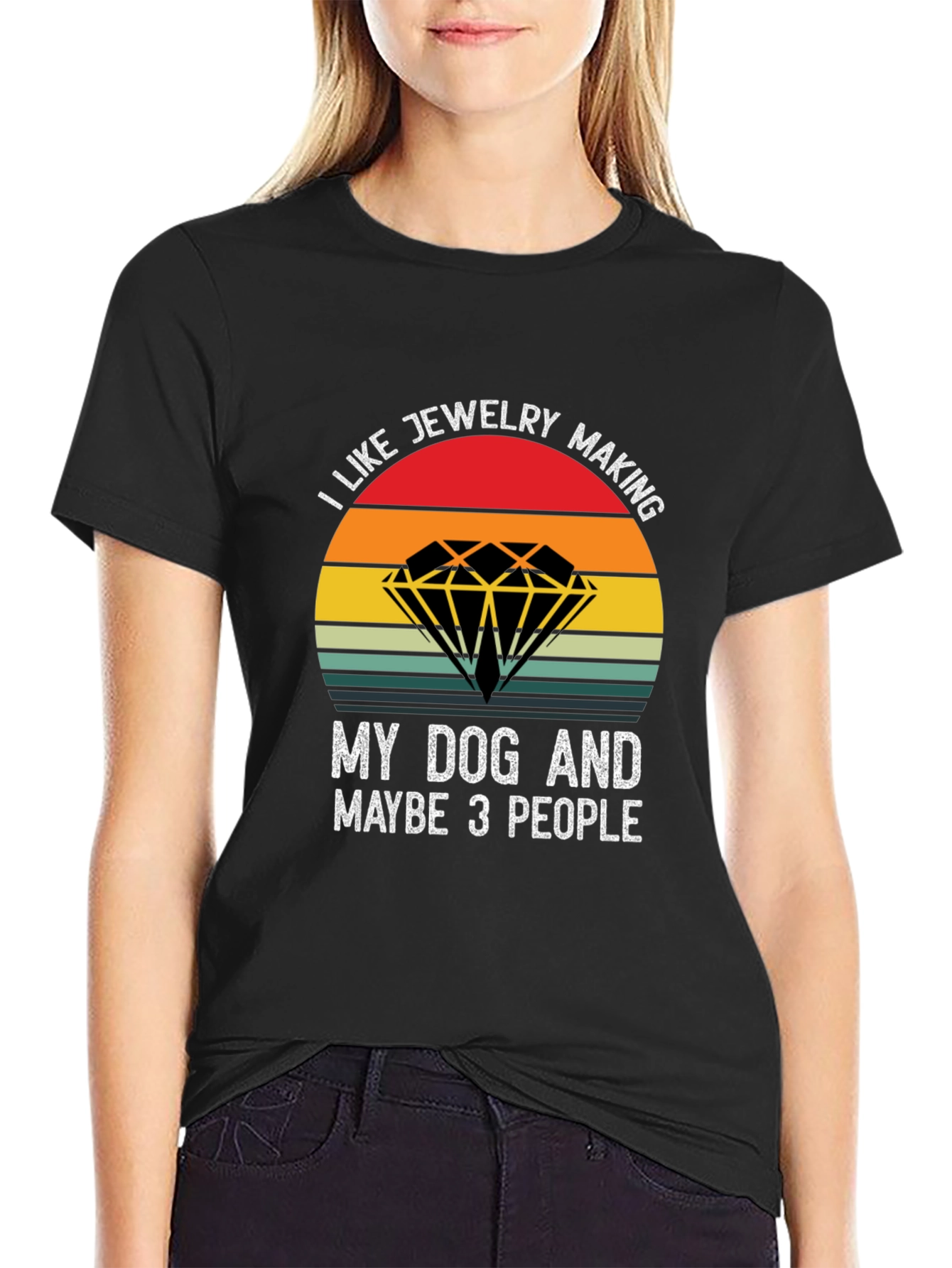 Jewelry Making & Dog Lover T-Shirt - Novelty Tee