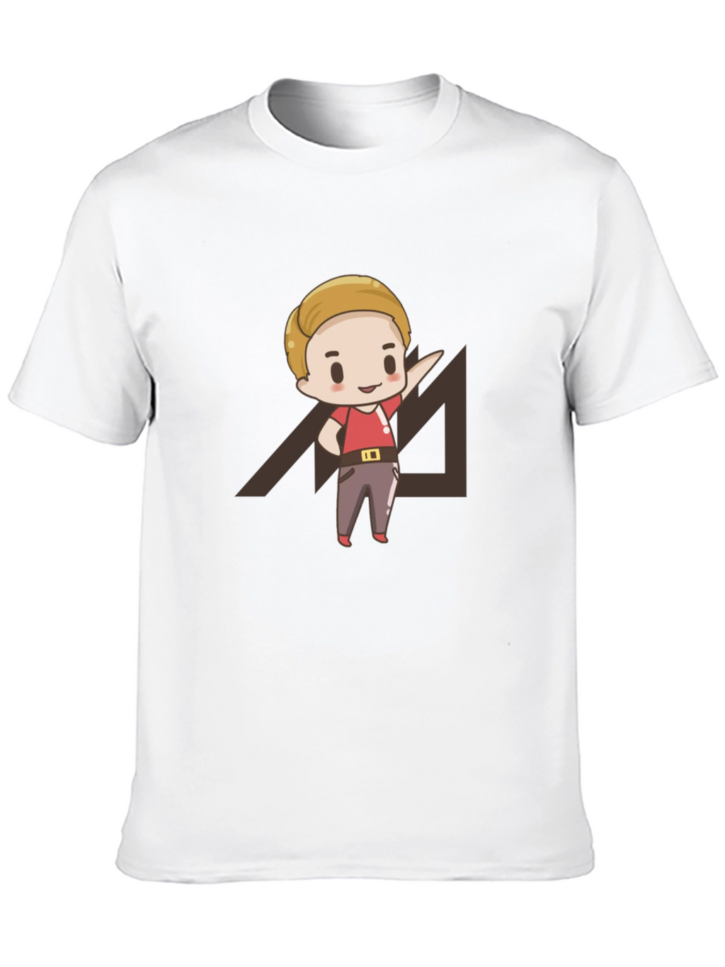 Cartoon Graphic Print Black T-Shirt