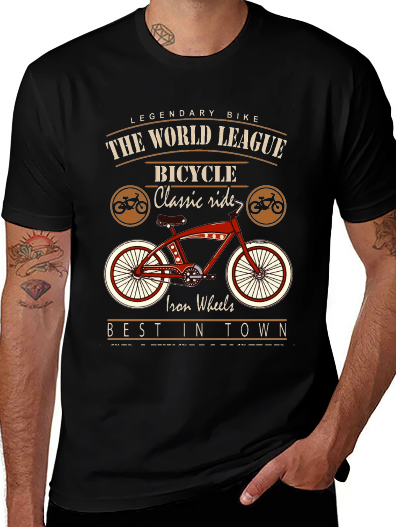 Vintage Bicycle T-Shirt -  Classic Rides & Iron Wheels