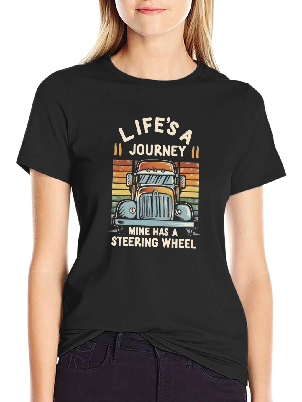 Trucker Lifes A Journey T-Shirt