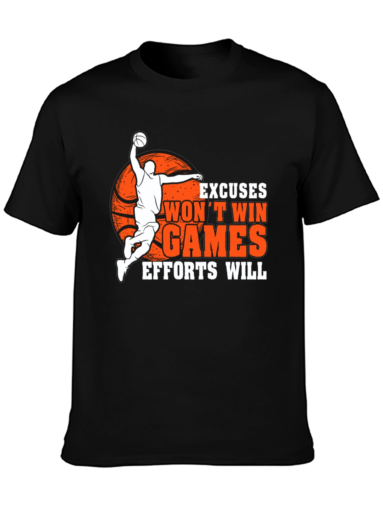 Basketball Graphic Tee - Excuses Wont Win