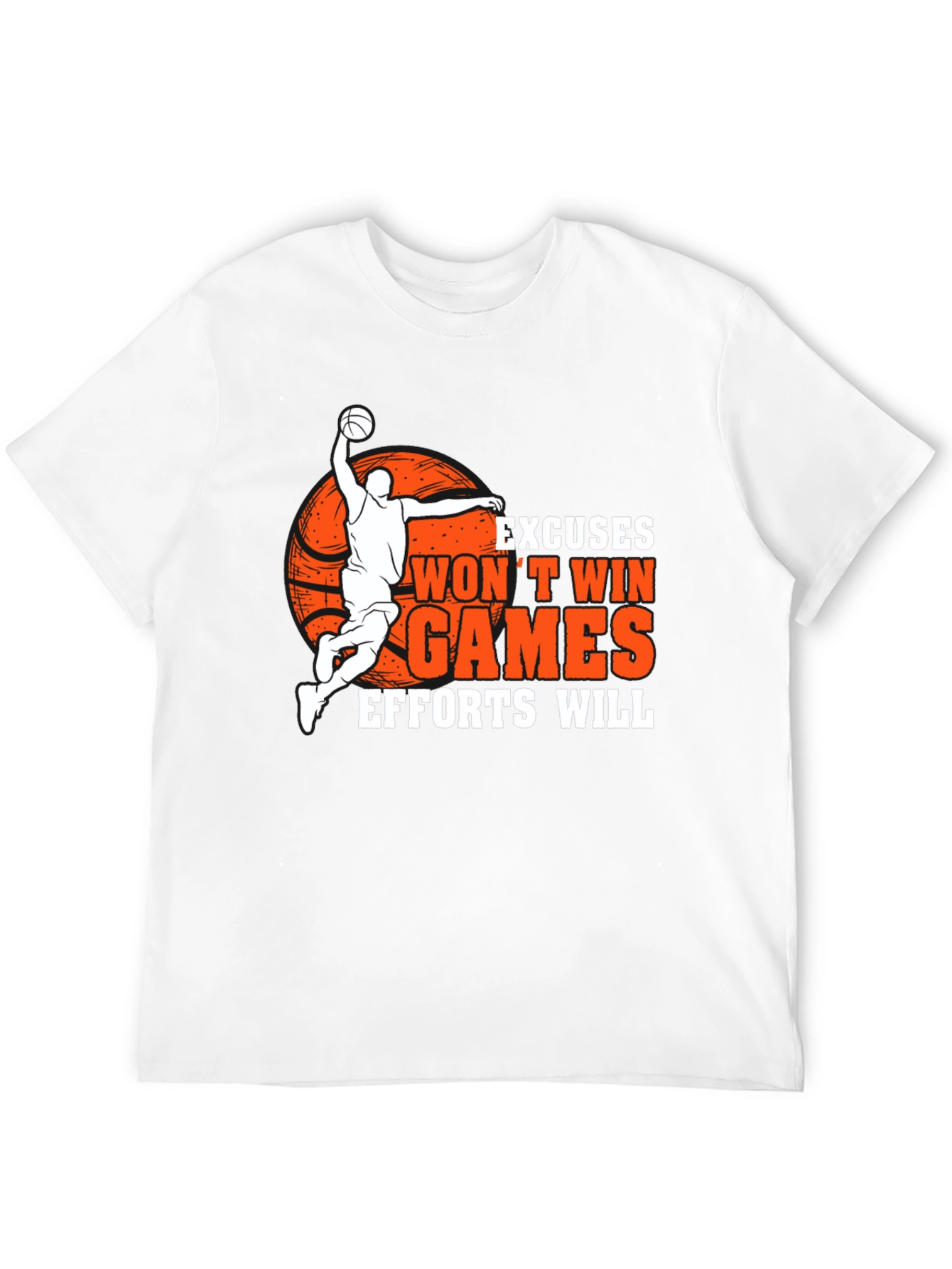 Basketball Graphic Tee - Excuses Wont Win