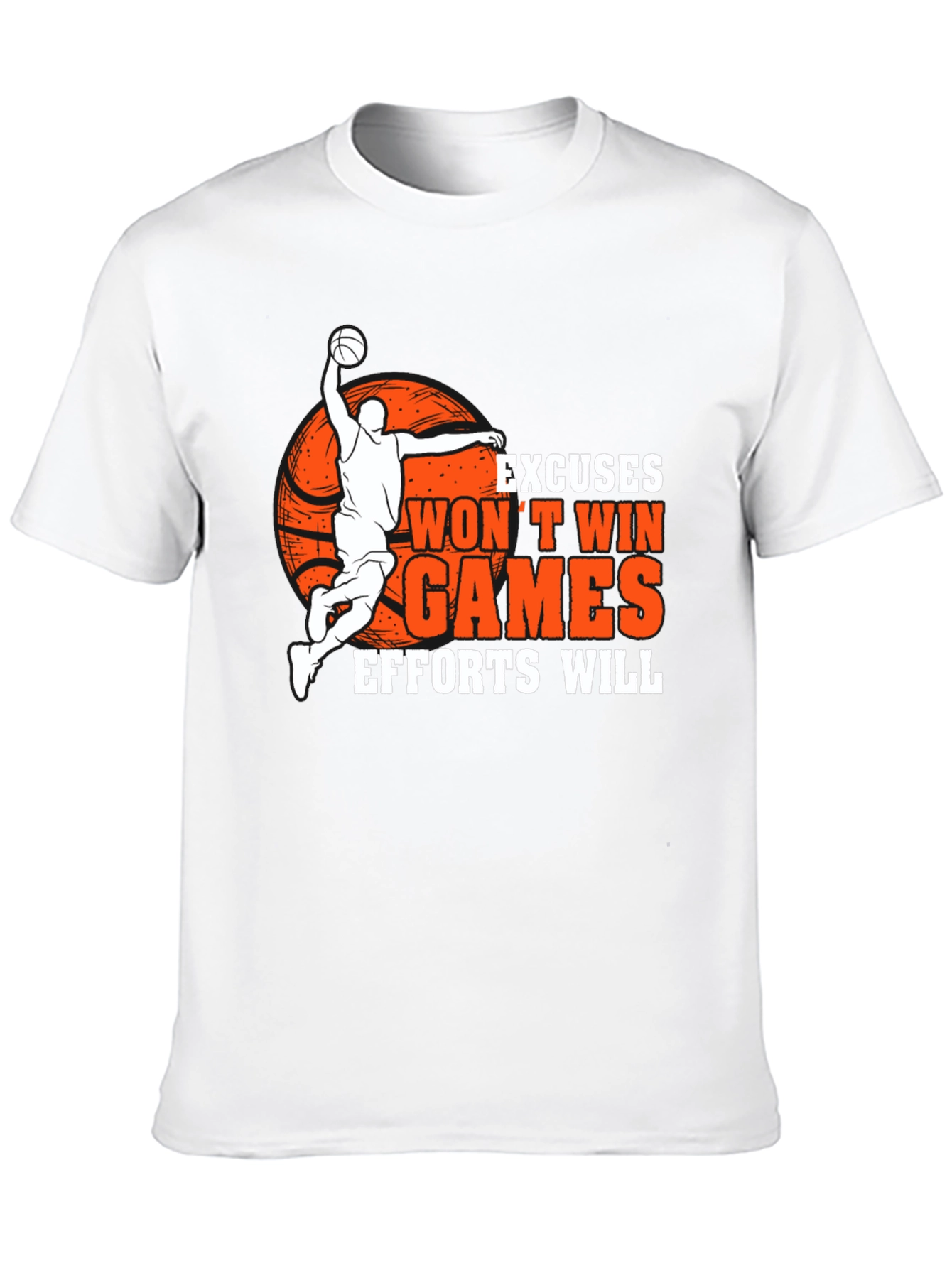 Basketball Graphic Tee - Excuses Wont Win