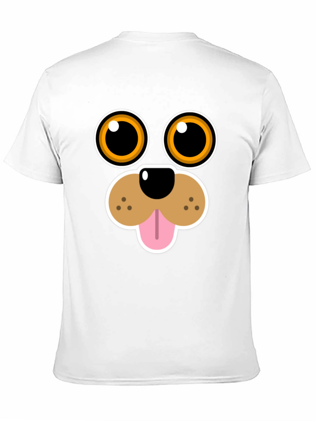 Funny Dog Face Graphic Tee - Cartoon Puppy T-Shirt
