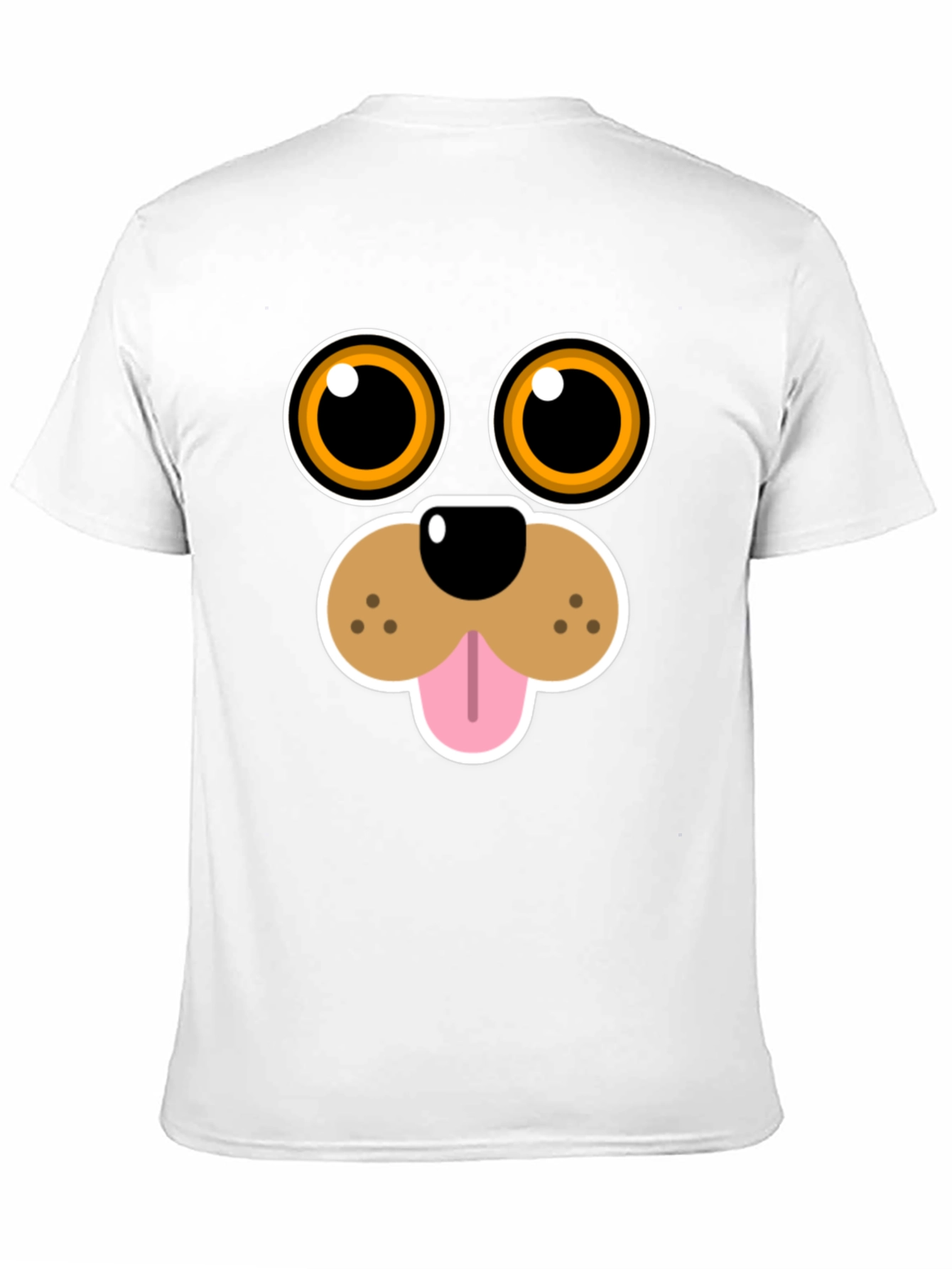 Funny Dog Face Graphic Tee - Cartoon Puppy T-Shirt