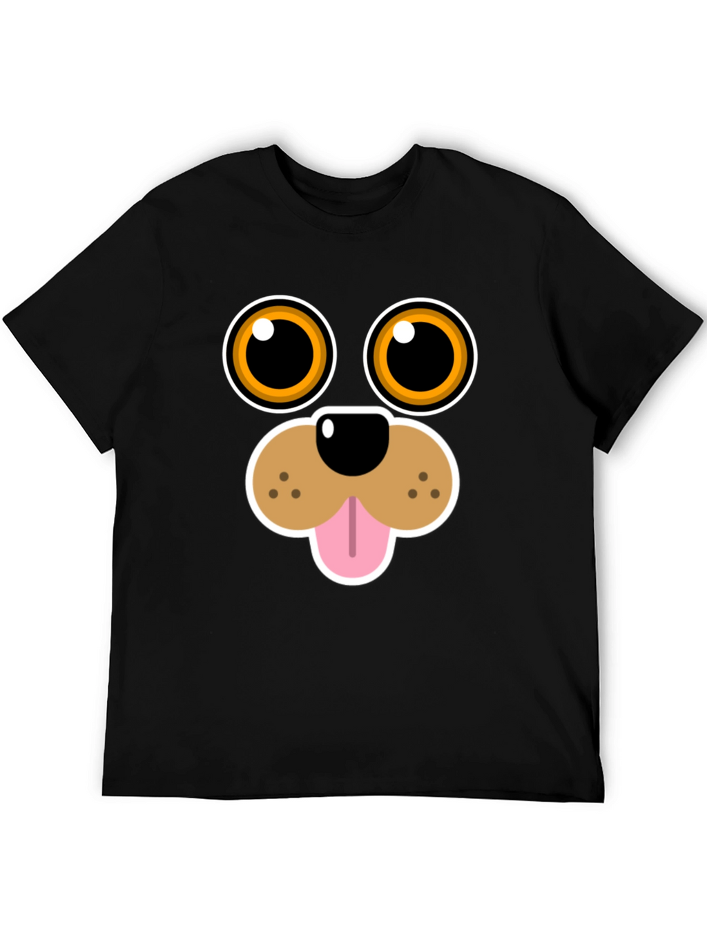 Funny Dog Face Graphic Tee - Cartoon Puppy T-Shirt