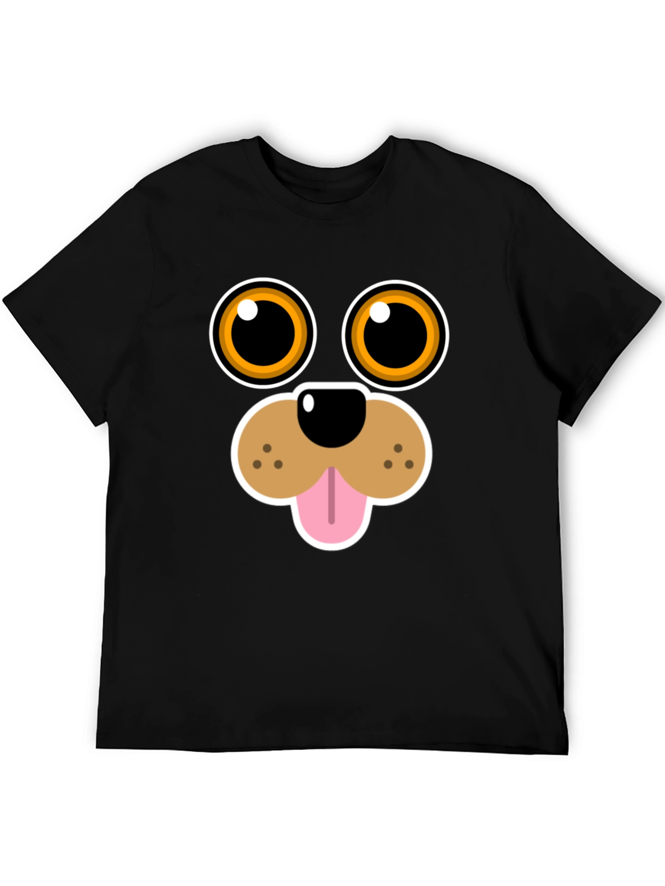Funny Dog Face Graphic Tee - Cartoon Puppy T-Shirt