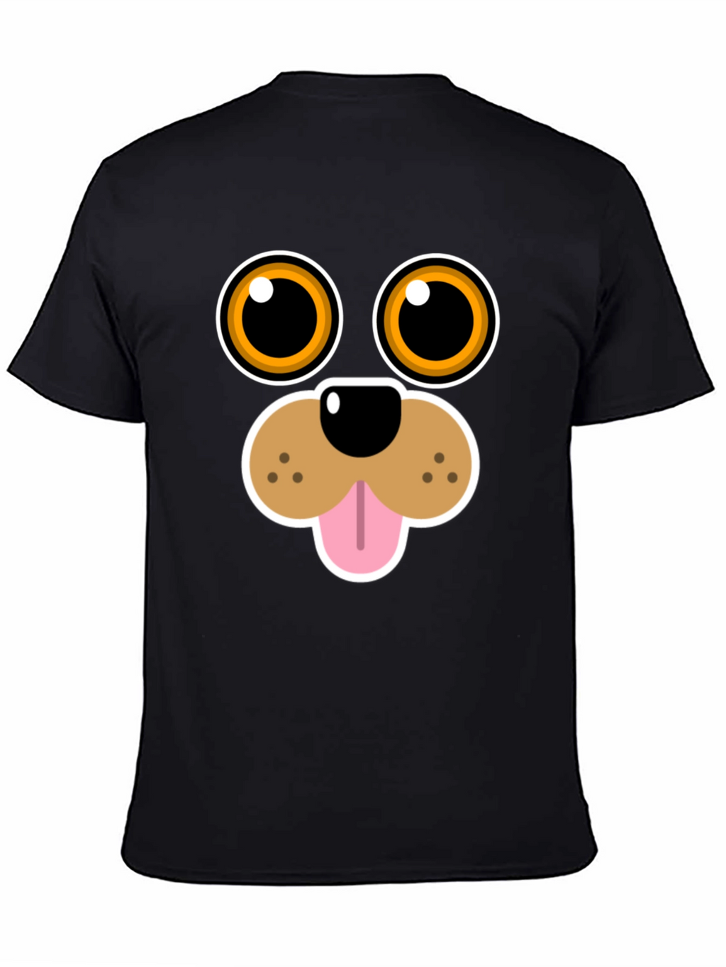 Funny Dog Face Graphic Tee - Cartoon Puppy T-Shirt