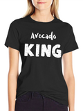 Avocado King Black T-Shirt