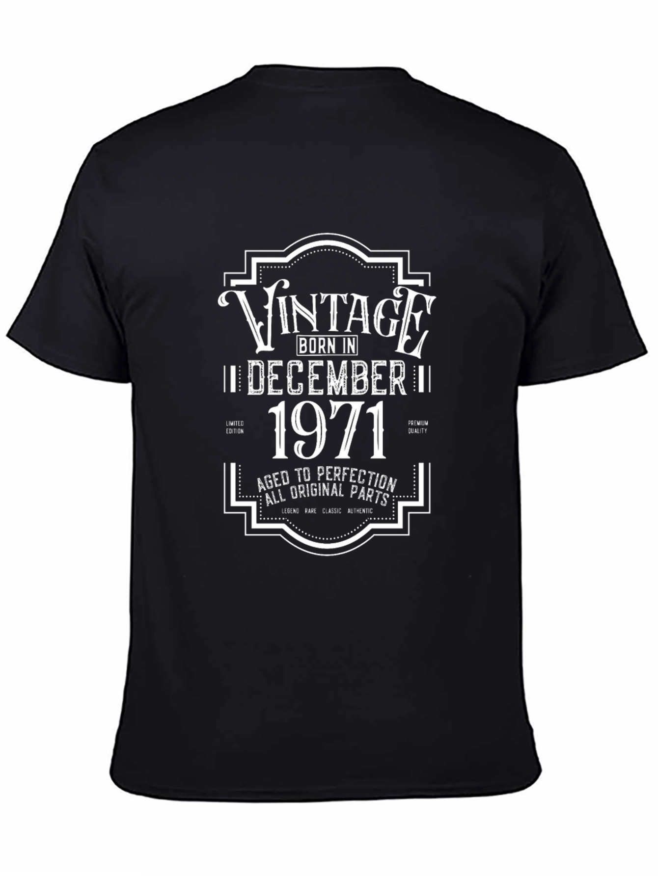 Vintage December 1971 Aged to Perfection T-Shirt