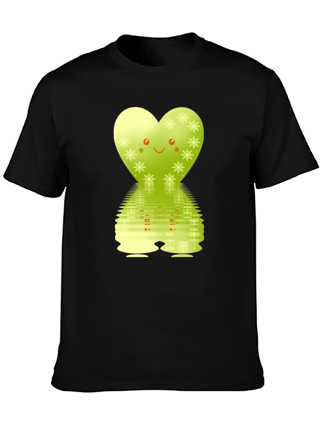 Cute Heart Snowflake Reflective Graphic Tee