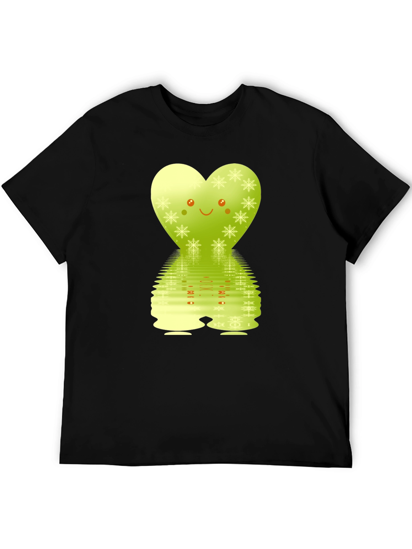 Cute Heart Snowflake Reflective Graphic Tee
