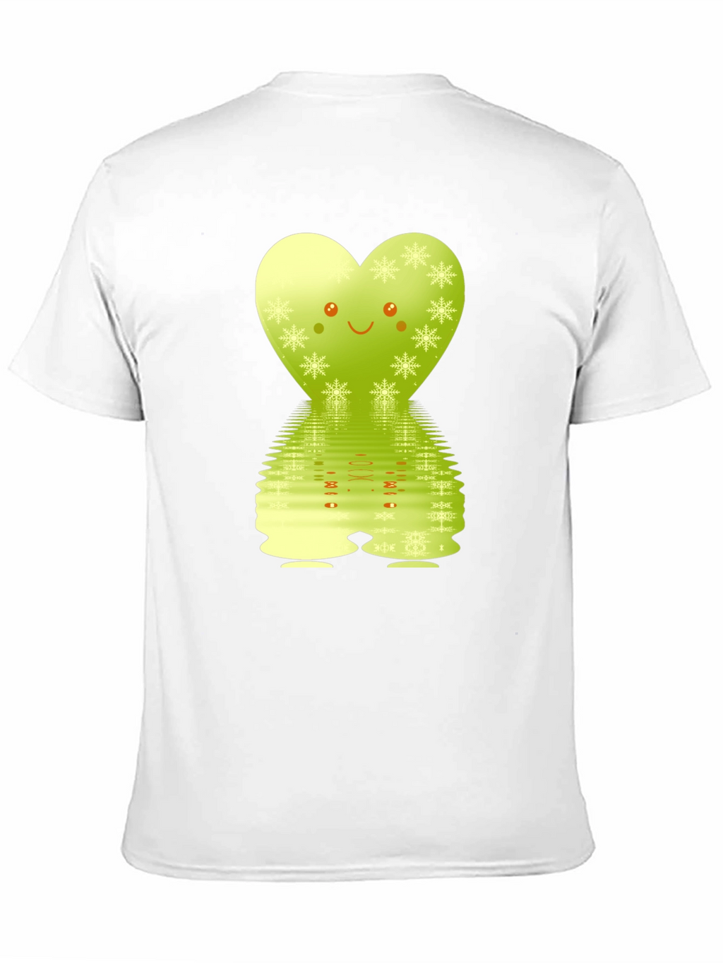 Cute Heart Snowflake Reflective Graphic Tee