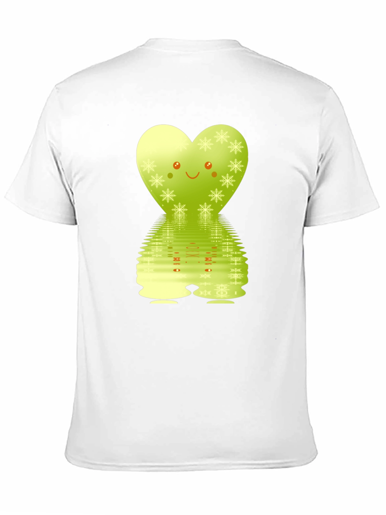 Cute Heart Snowflake Reflective Graphic Tee