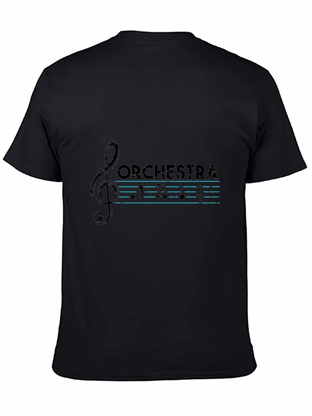 Orchestra Music T-Shirt - Treble Clef Design
