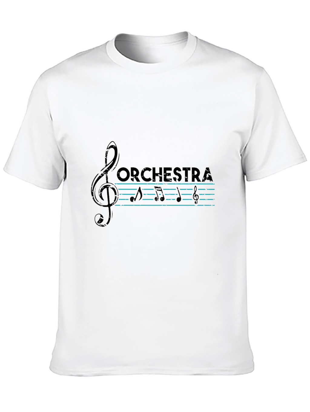 Orchestra Music T-Shirt - Treble Clef Design
