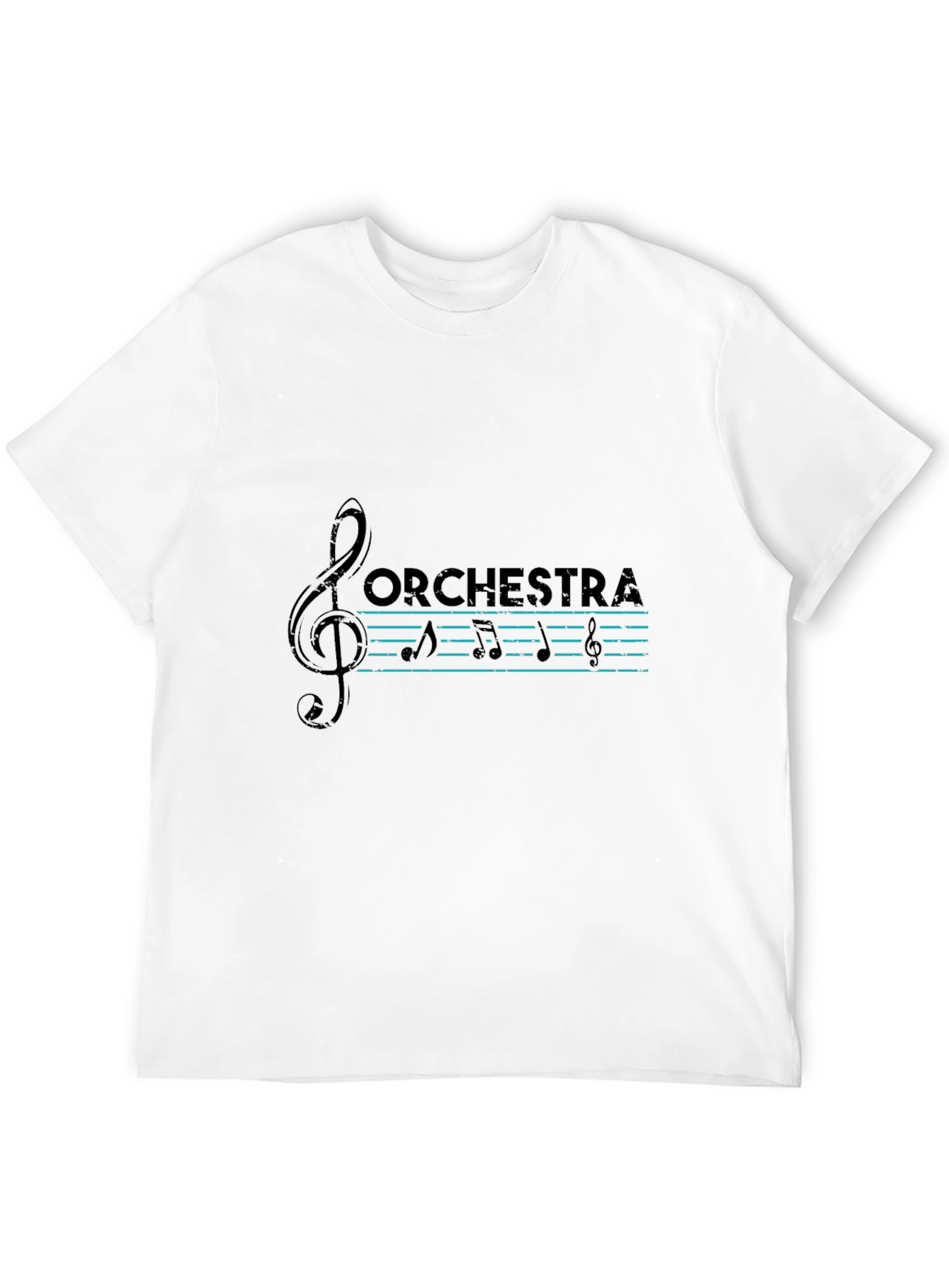 Orchestra Music T-Shirt - Treble Clef Design