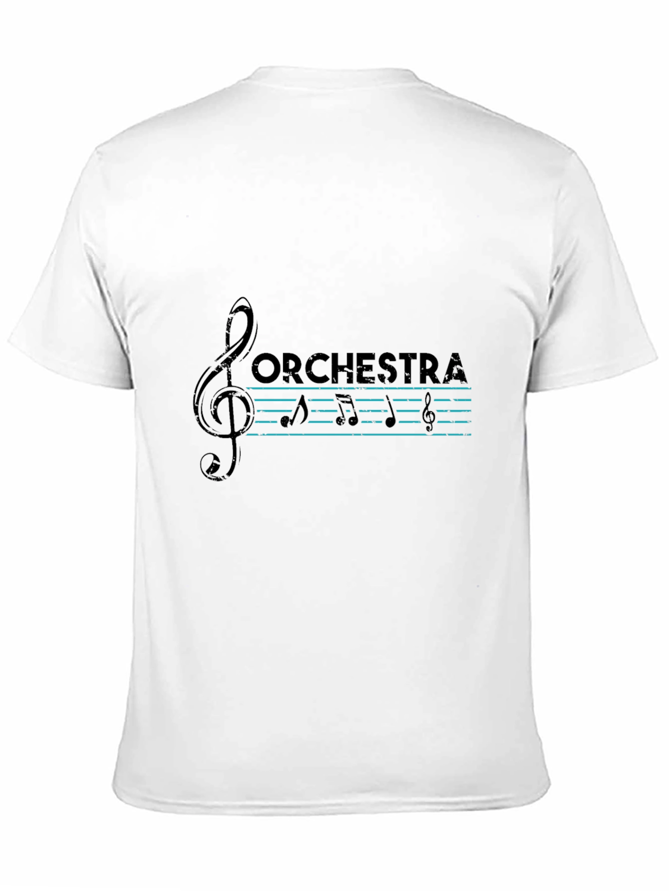 Orchestra Music T-Shirt - Treble Clef Design