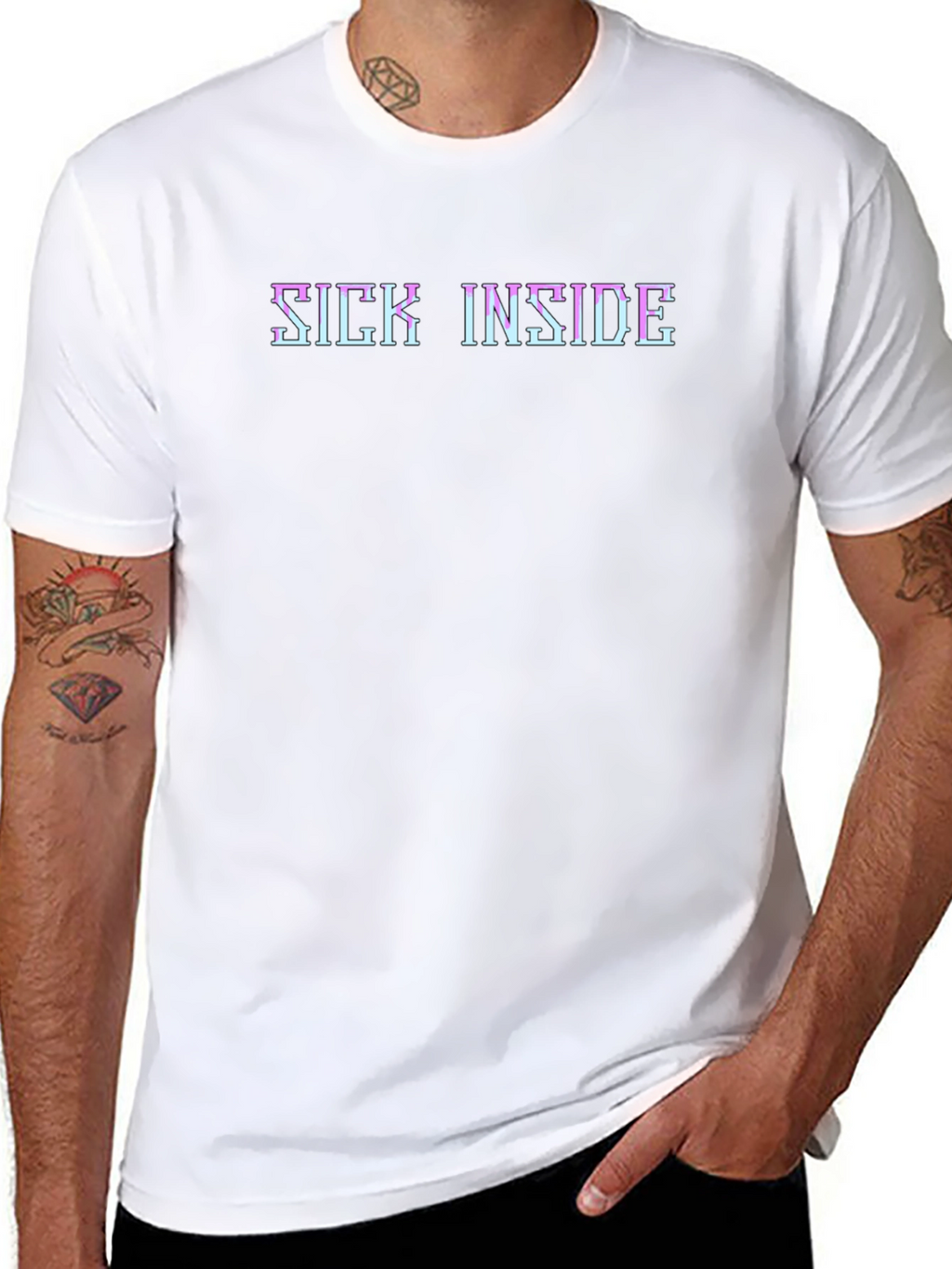 Sick Inside Graphic Tee - Edgy Aesthetic Shirt