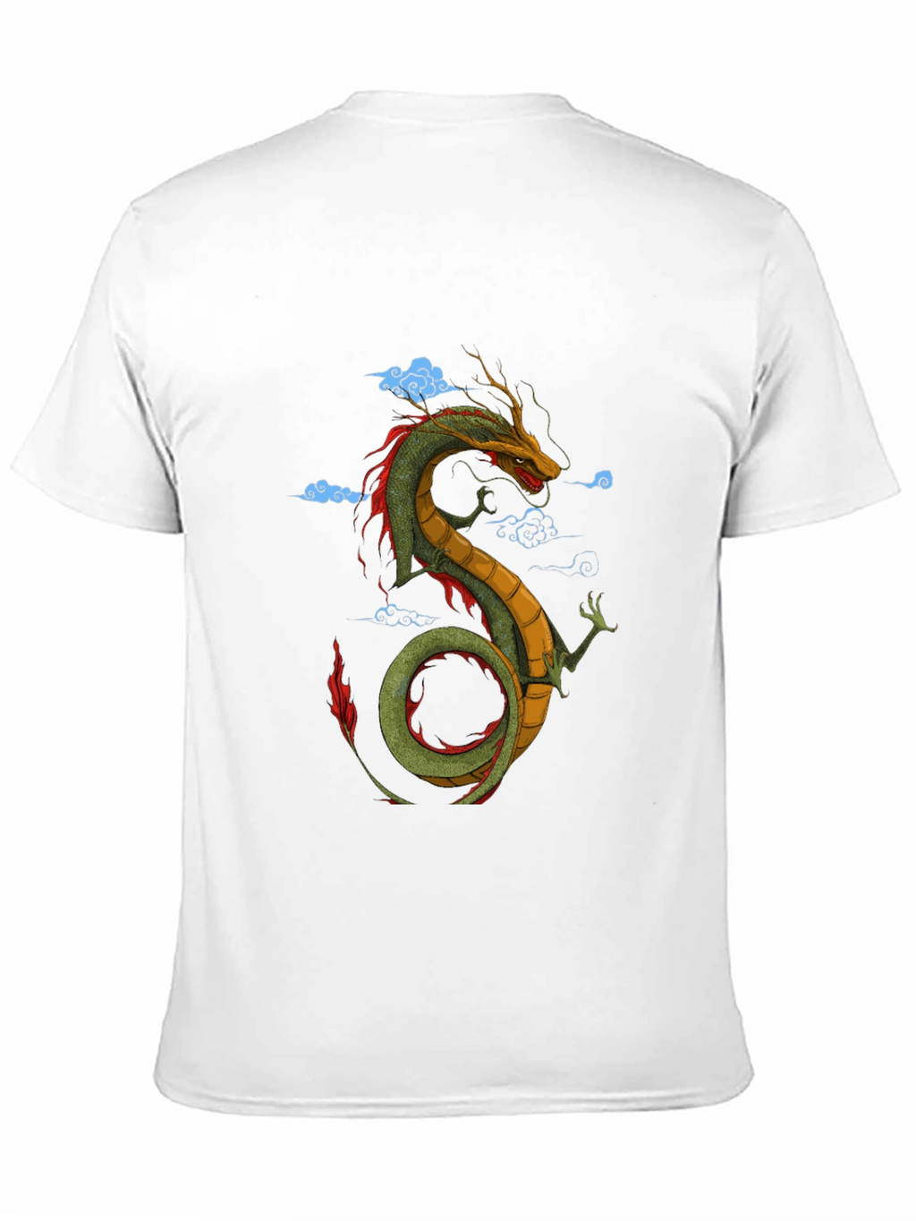 Dragon Graphic Tee - Black Cotton T-Shirt
