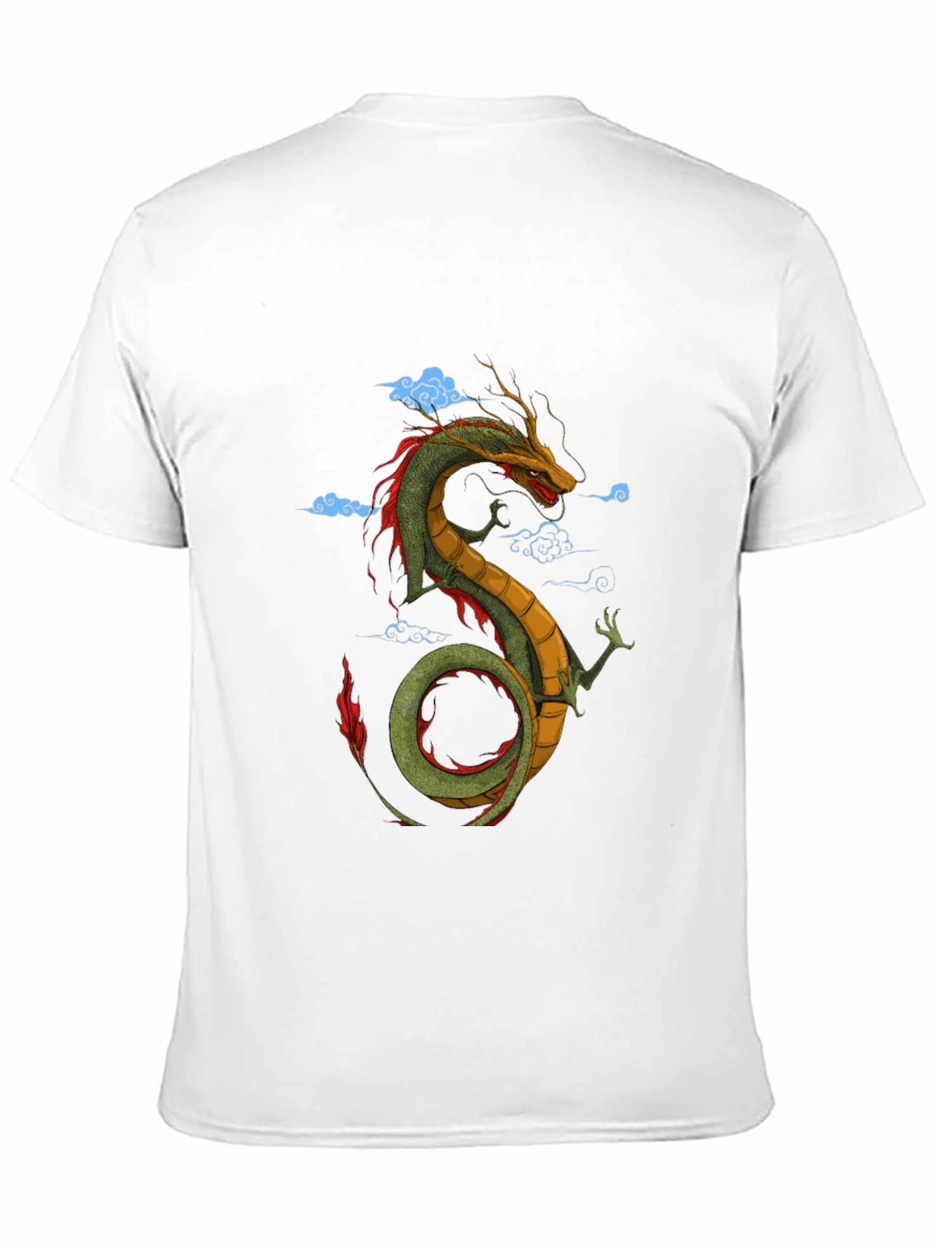 Dragon Graphic Tee - Black Cotton T-Shirt