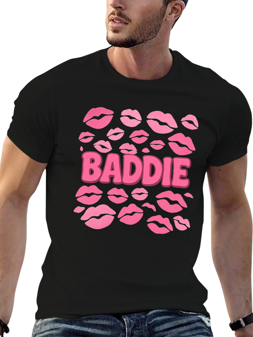 Baddie Lips Graphic Tee - Trendy Womens Fashion