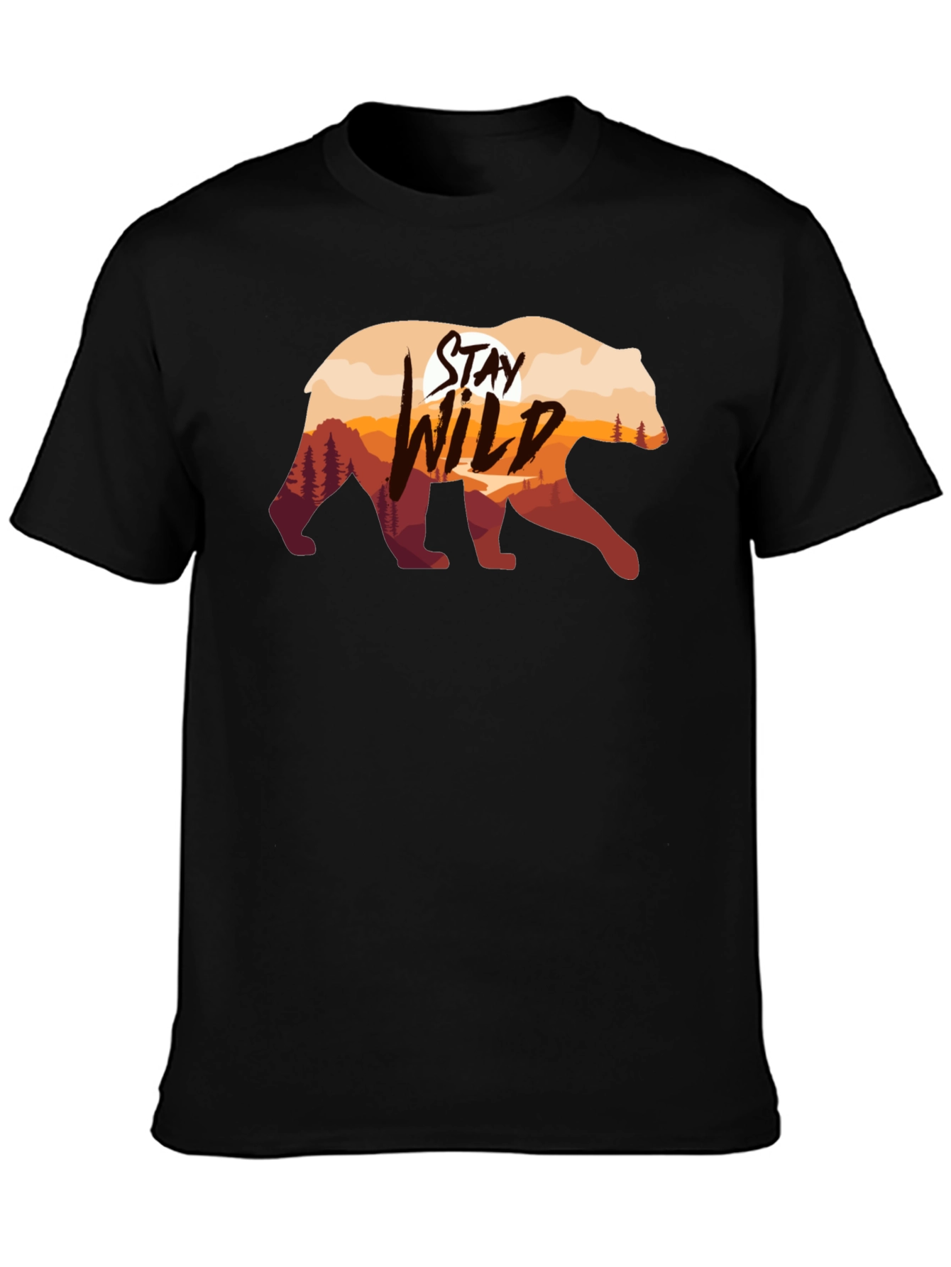 Stay Wild Bear Graphic T-Shirt
