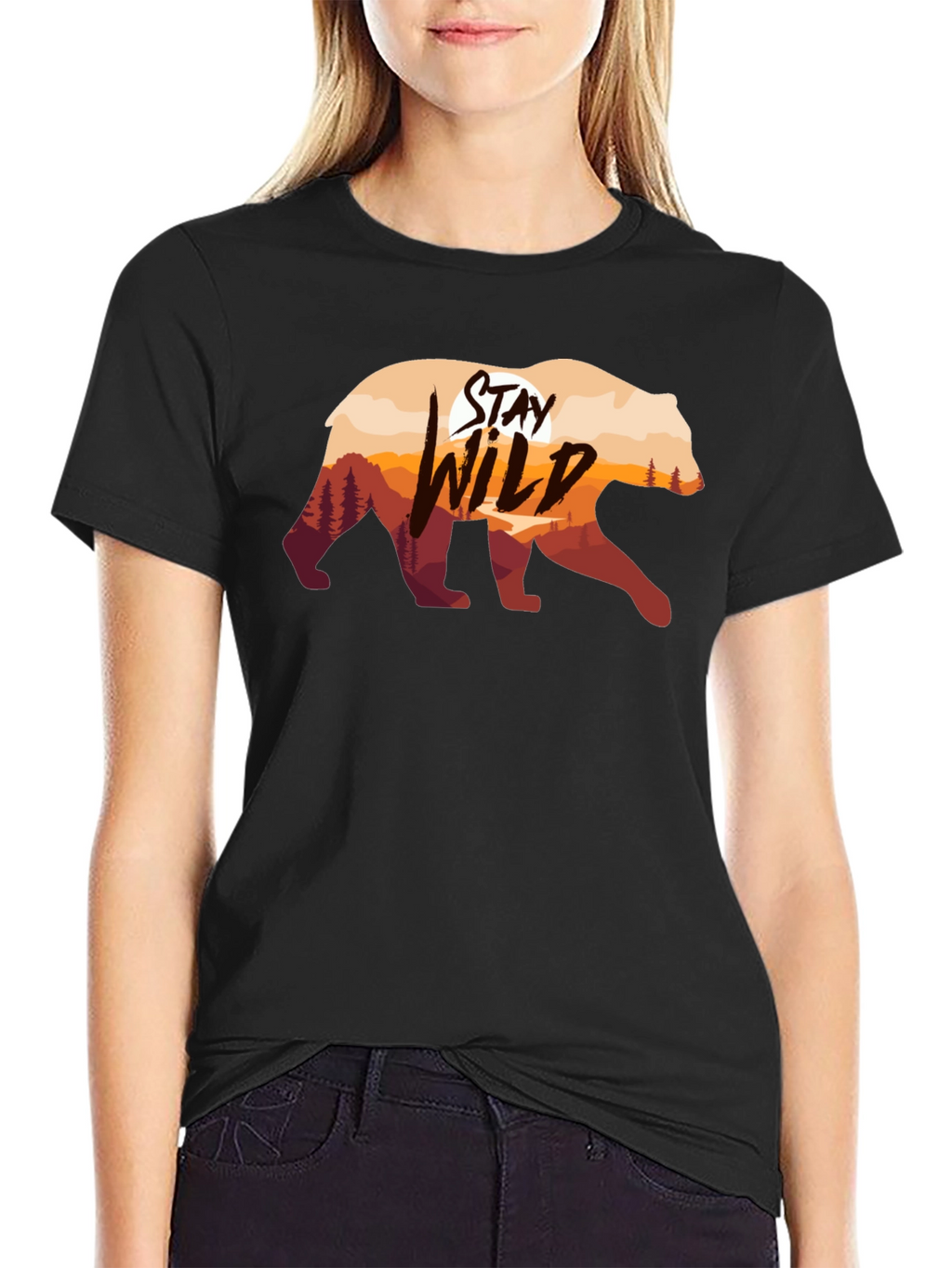 Stay Wild Bear Graphic T-Shirt