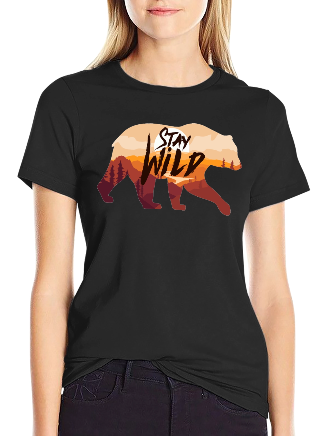 Stay Wild Bear Graphic T-Shirt