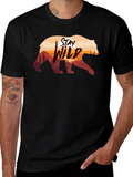 Stay Wild Bear Graphic T-Shirt