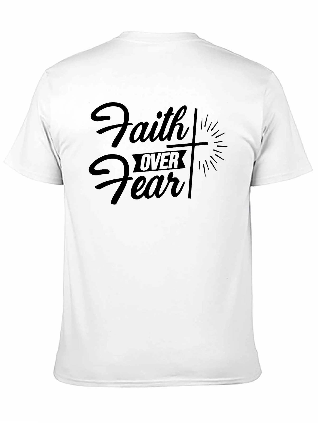 Faith Over Fear Christian Graphic T-Shirt