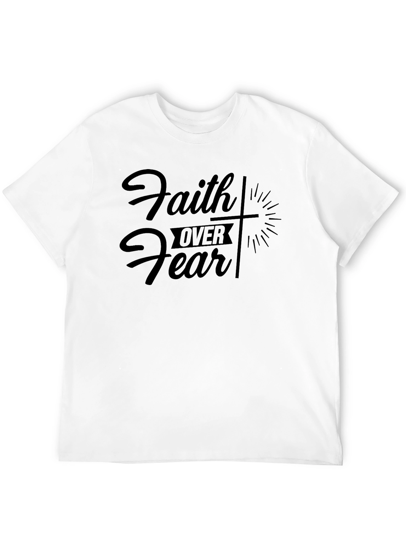 Faith Over Fear Christian Graphic T-Shirt