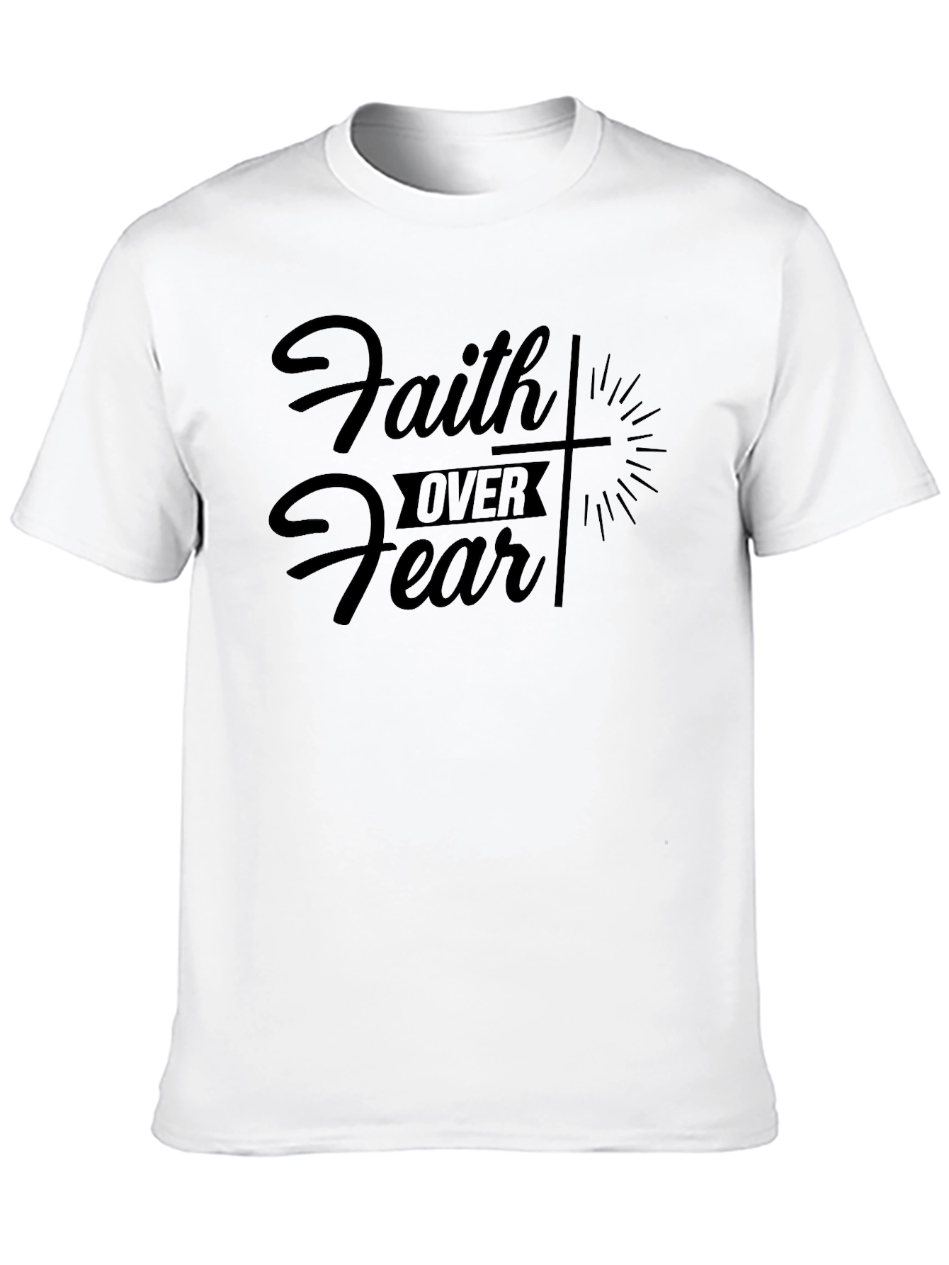 Faith Over Fear Christian Graphic T-Shirt