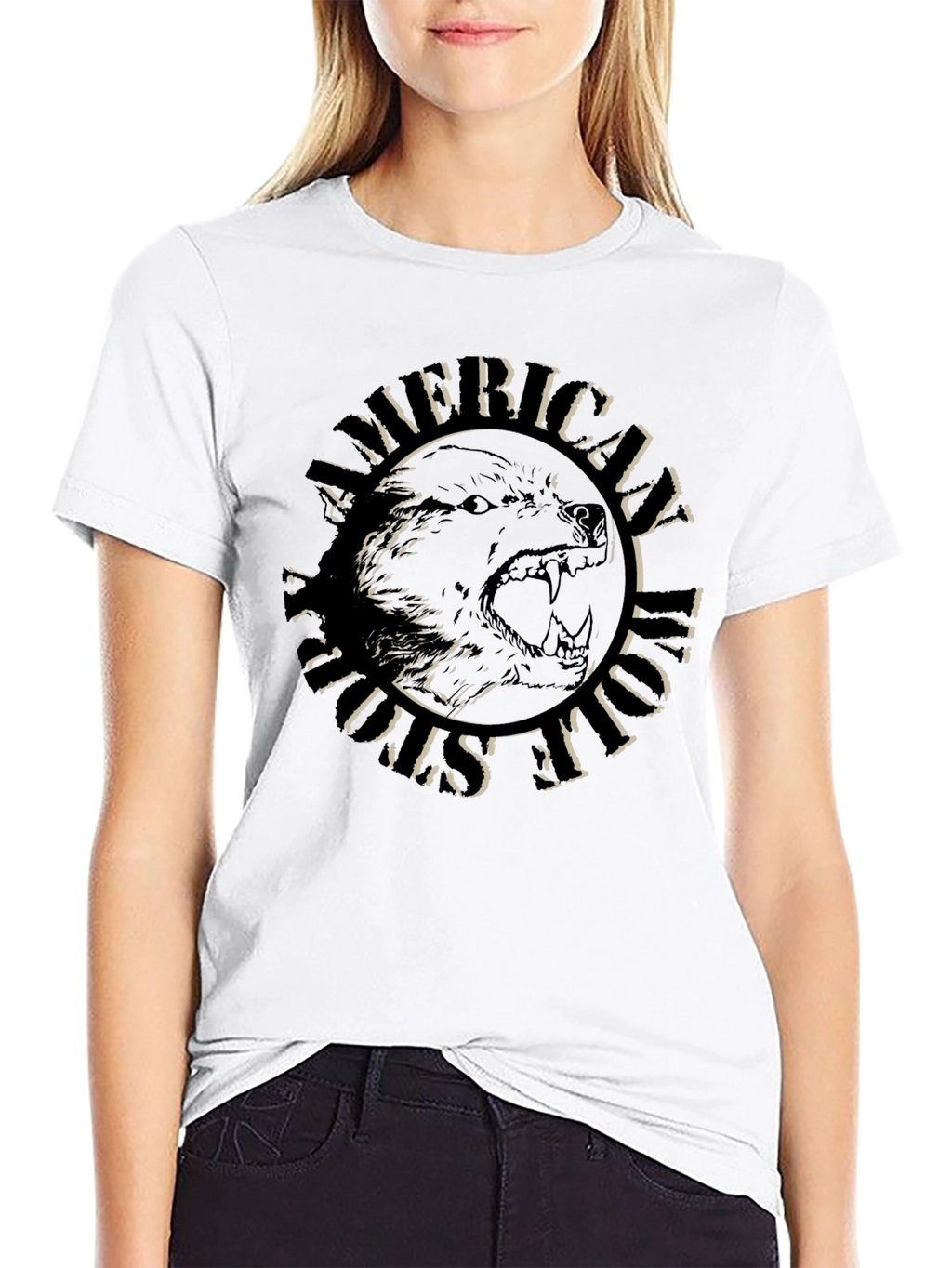American Wolf T-Shirt - Fierce Design