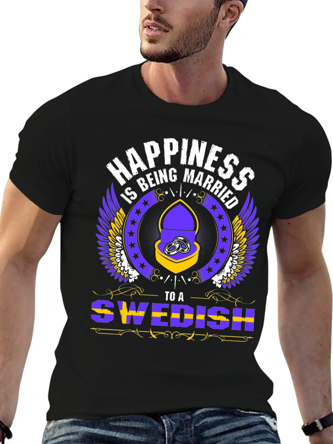 Happiness is Being Married to a Swedish T-Shirt