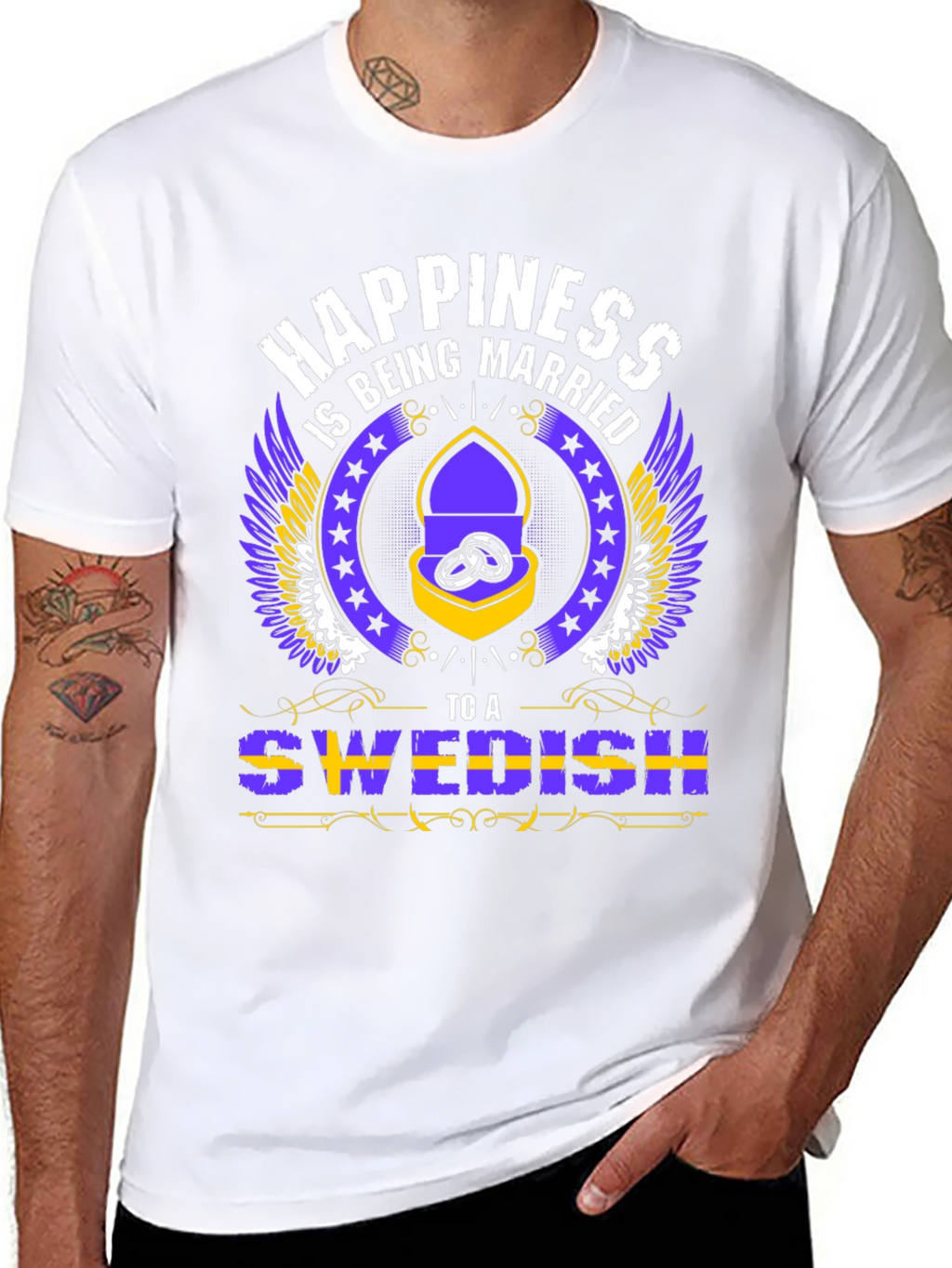 Happiness is Being Married to a Swedish T-Shirt