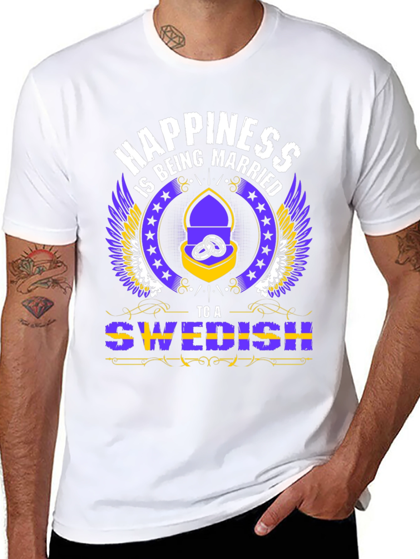Happiness is Being Married to a Swedish T-Shirt