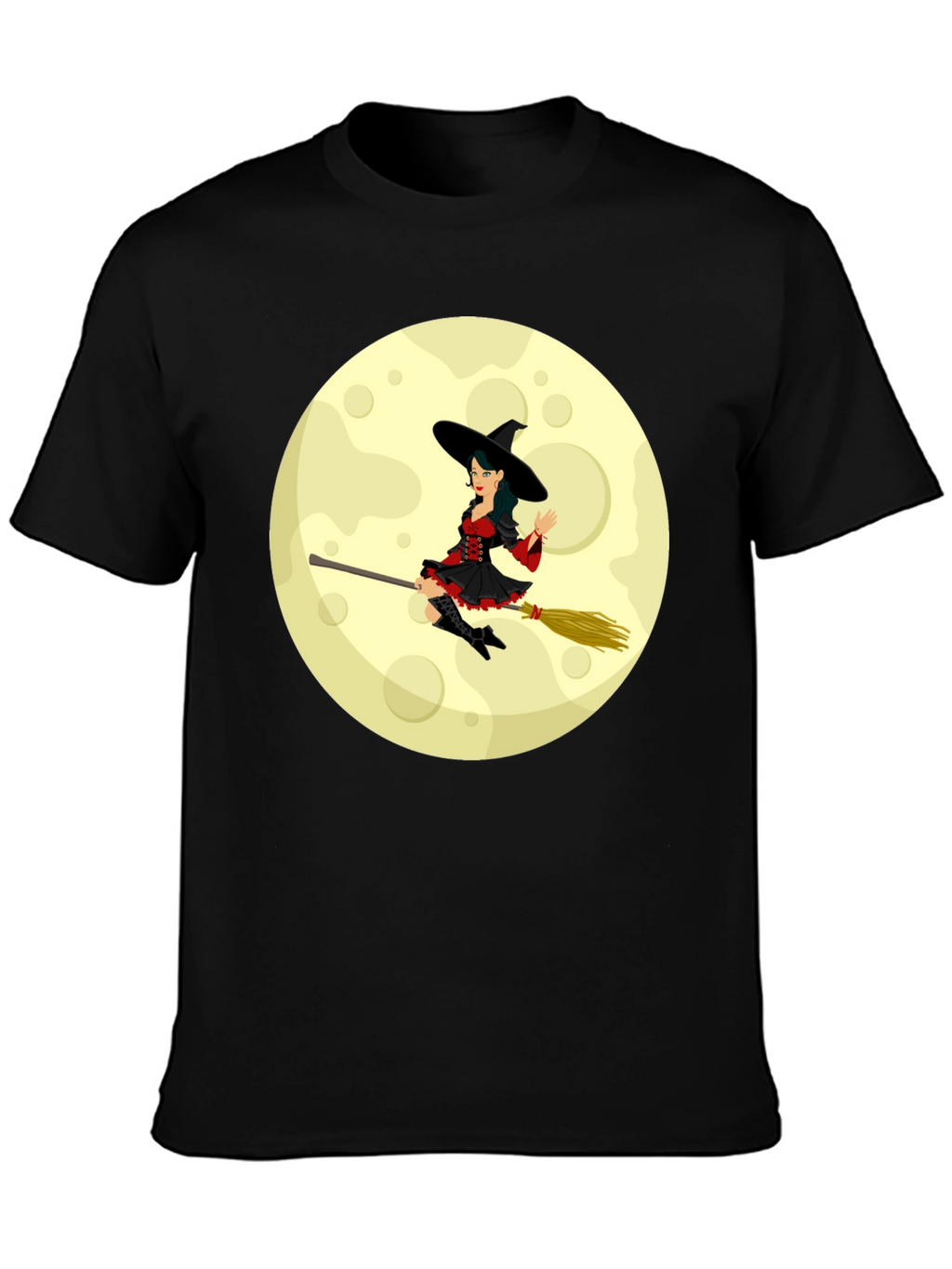 Halloween Witch Moon Graphic T-Shirt