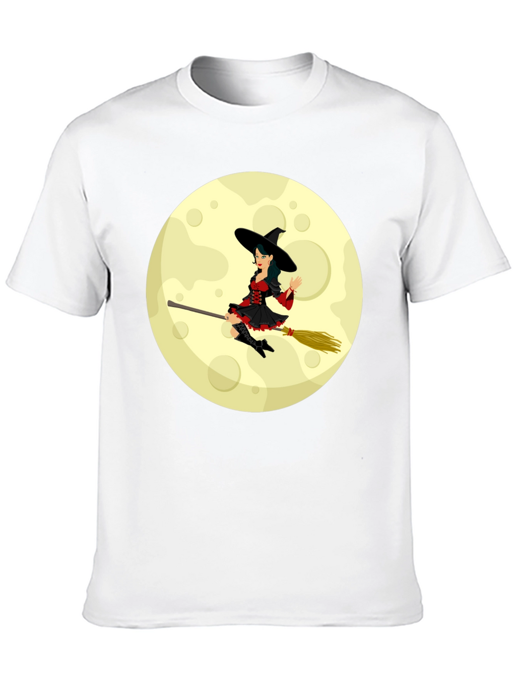 Halloween Witch Moon Graphic T-Shirt
