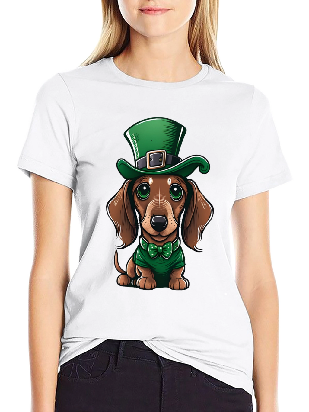St. Patricks Day Dachshund Graphic Tee