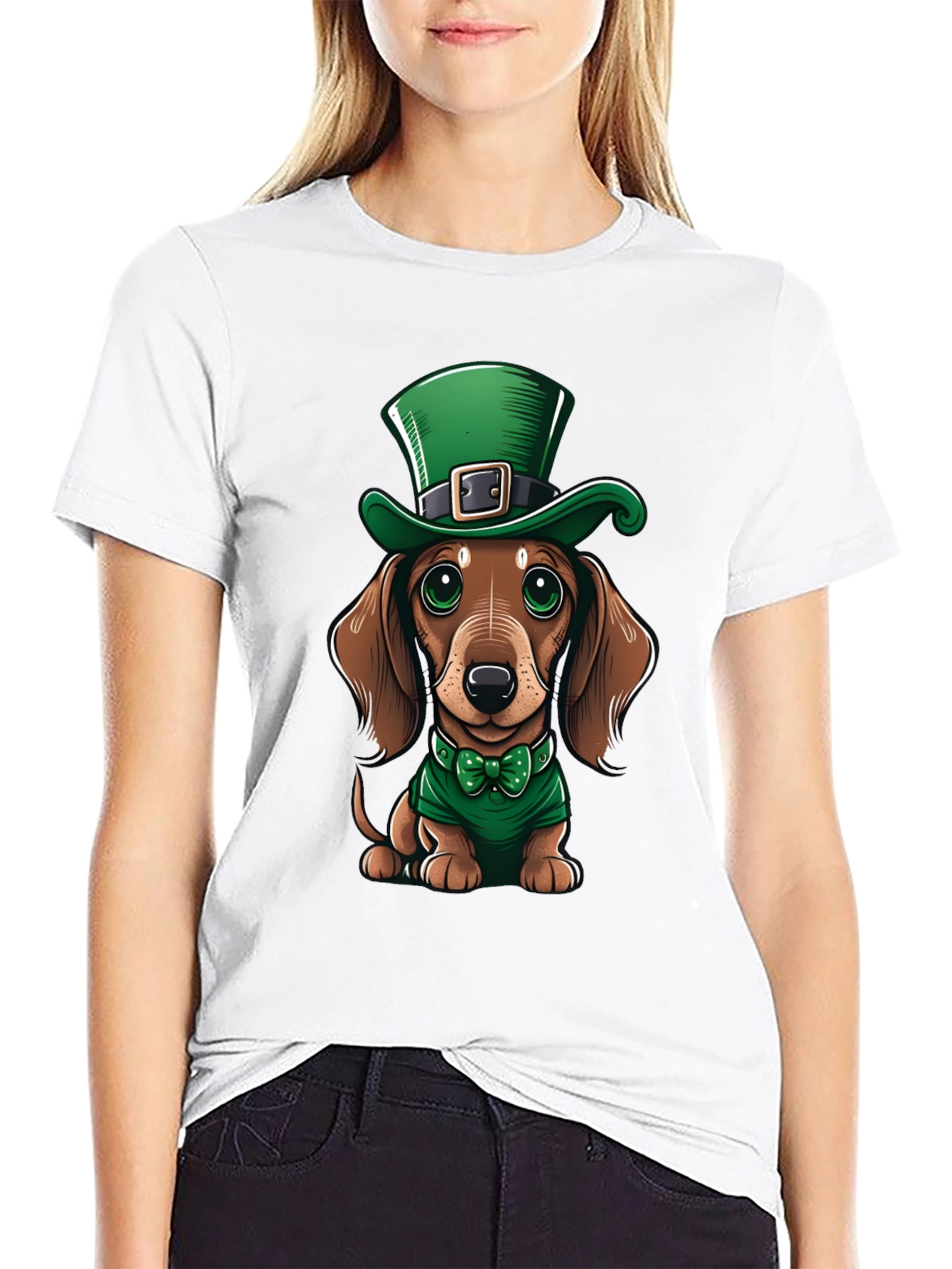 St. Patricks Day Dachshund Graphic Tee