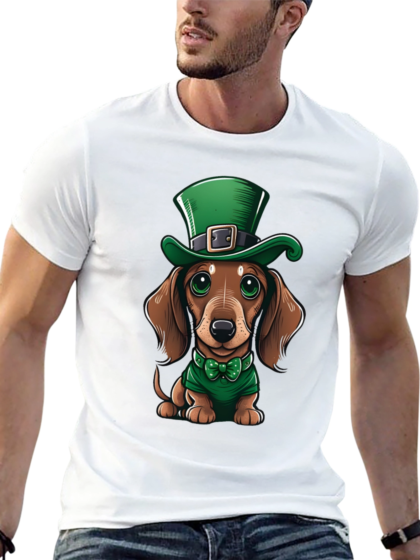 St. Patricks Day Dachshund Graphic Tee