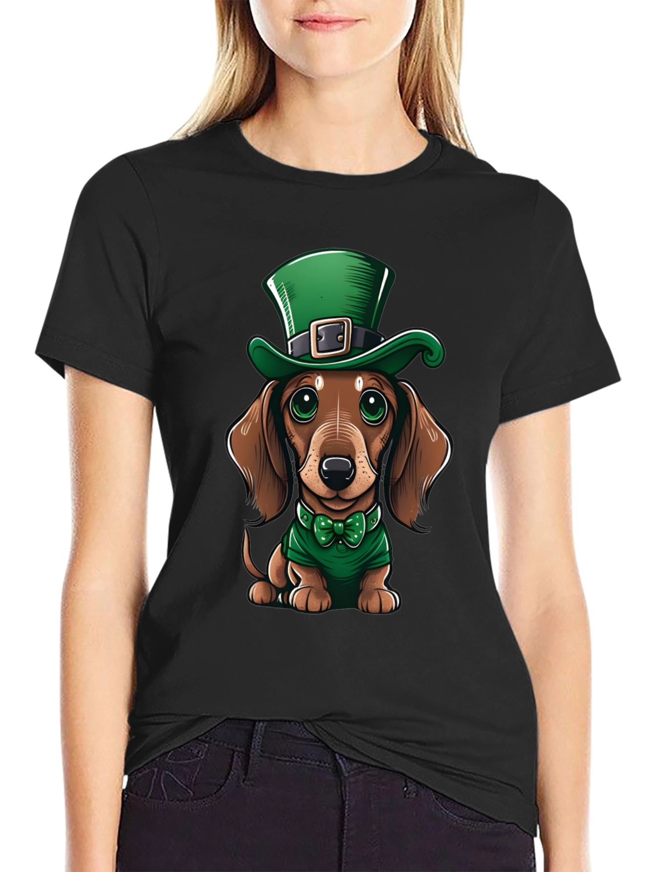 St. Patricks Day Dachshund Graphic Tee